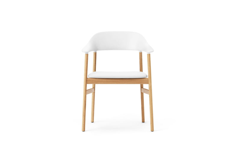 Herit Armchair - Oak - Upholstered Seat - Normann Copenhagen - Chairs - Synergy Grey - HORNE