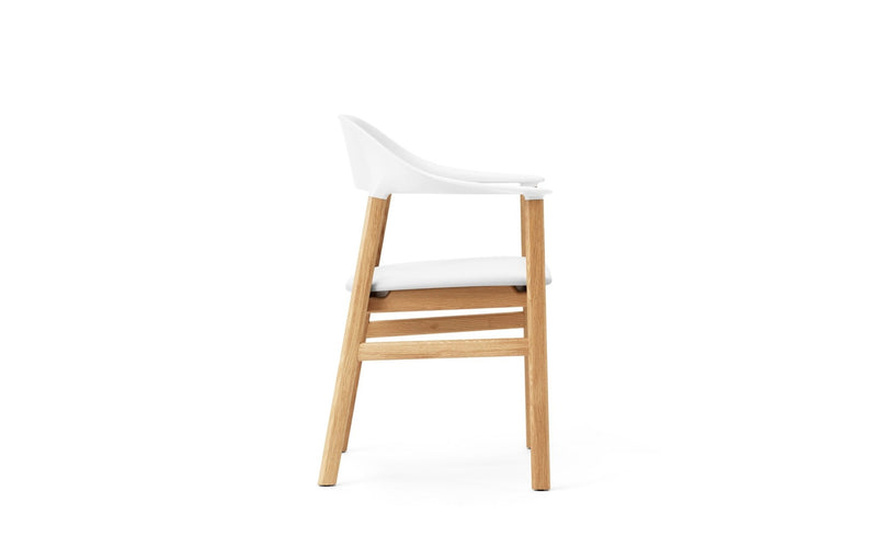 Herit Armchair - Oak - Upholstered Seat - Normann Copenhagen - Chairs - Synergy Grey - HORNE