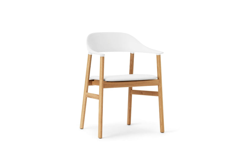 Herit Armchair - Oak - Upholstered Seat - Normann Copenhagen - Chairs - Synergy Grey - HORNE