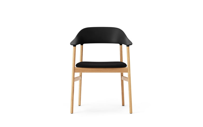 Herit Armchair - Oak - Upholstered Seat - Normann Copenhagen - Chairs - Synergy Grey - HORNE
