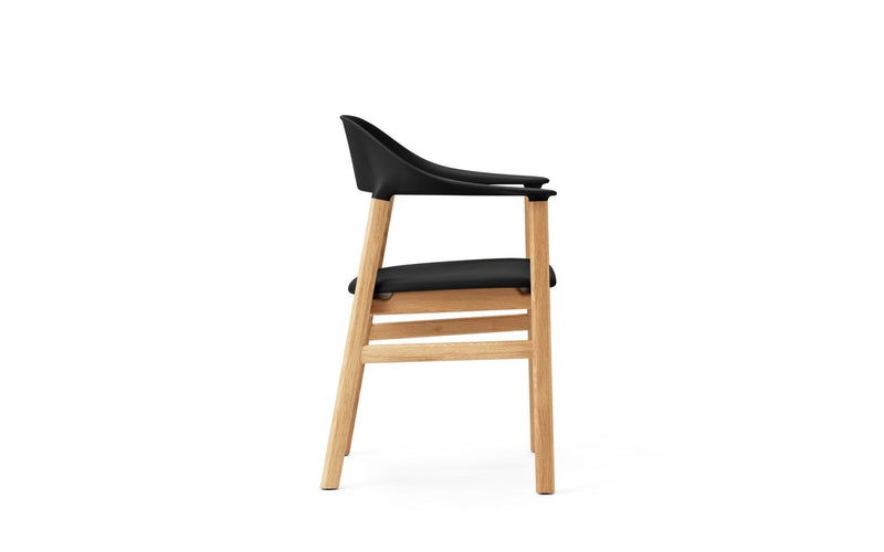 Herit Armchair - Oak - Upholstered Seat - Normann Copenhagen - Chairs - Synergy Grey - HORNE