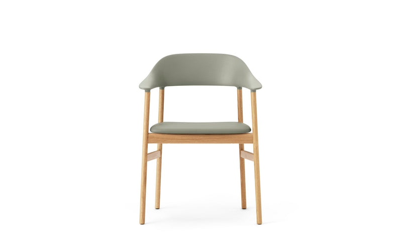 Herit Armchair - Oak - Upholstered Seat - Normann Copenhagen - Chairs - Synergy Grey - HORNE