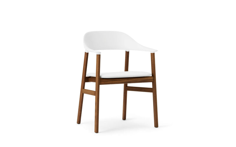 Herit Armchair - Smoked Oak - Upholstered Seat - Normann Copenhagen - Chairs - Synergy Grey - HORNE