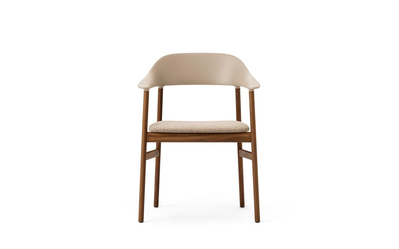 Herit Armchair - Smoked Oak - Upholstered Seat - Normann Copenhagen - Chairs - Synergy Grey - HORNE