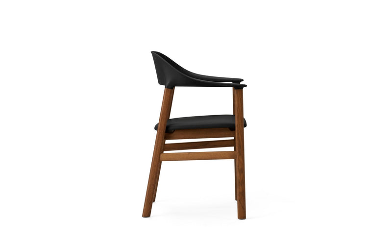 Herit Armchair - Smoked Oak - Upholstered Seat - Normann Copenhagen - Chairs - Synergy Grey - HORNE