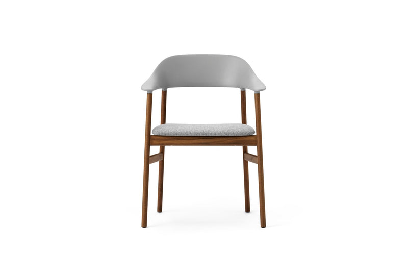 Herit Armchair - Smoked Oak - Upholstered Seat - Normann Copenhagen - Chairs - Synergy Grey - HORNE