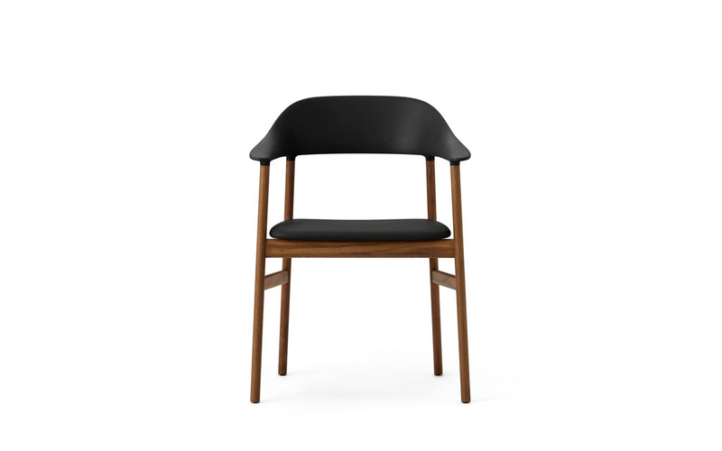 Herit Armchair - Smoked Oak - Upholstered Seat - Normann Copenhagen - Chairs - Synergy Grey - HORNE
