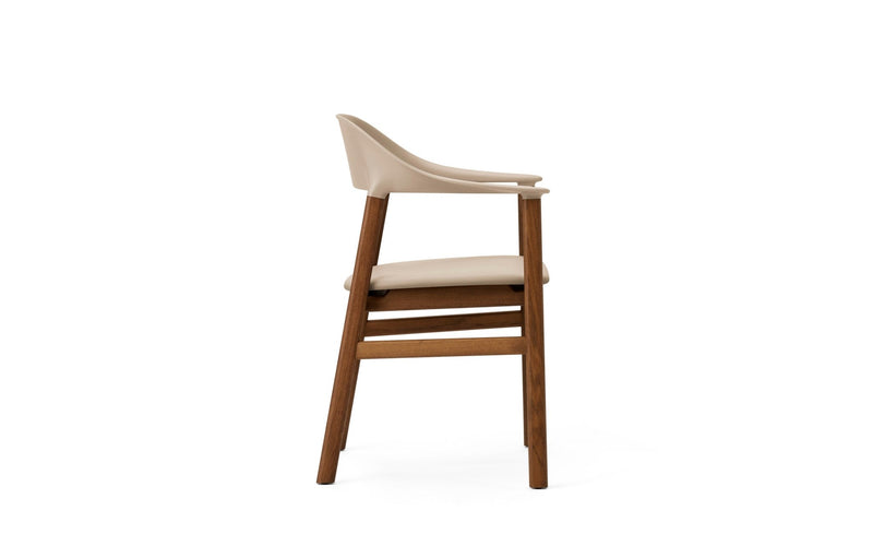 Herit Armchair - Smoked Oak - Upholstered Seat - Normann Copenhagen - Chairs - Synergy Grey - HORNE