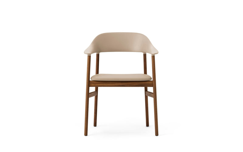 Herit Armchair - Smoked Oak - Upholstered Seat - Normann Copenhagen - Chairs - Synergy Grey - HORNE