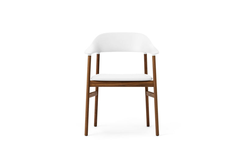 Herit Armchair - Smoked Oak - Upholstered Seat - Normann Copenhagen - Chairs - Synergy Grey - HORNE