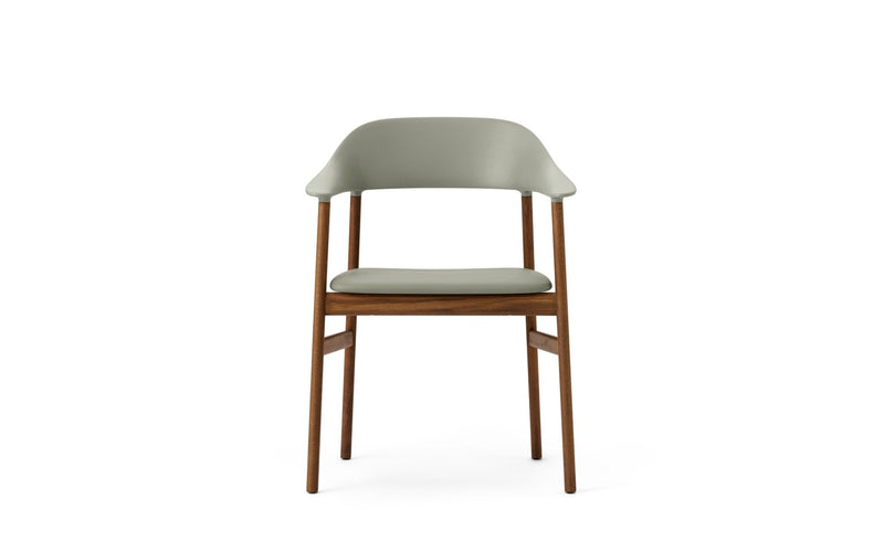 Herit Armchair - Smoked Oak - Upholstered Seat - Normann Copenhagen - Chairs - Synergy Grey - HORNE