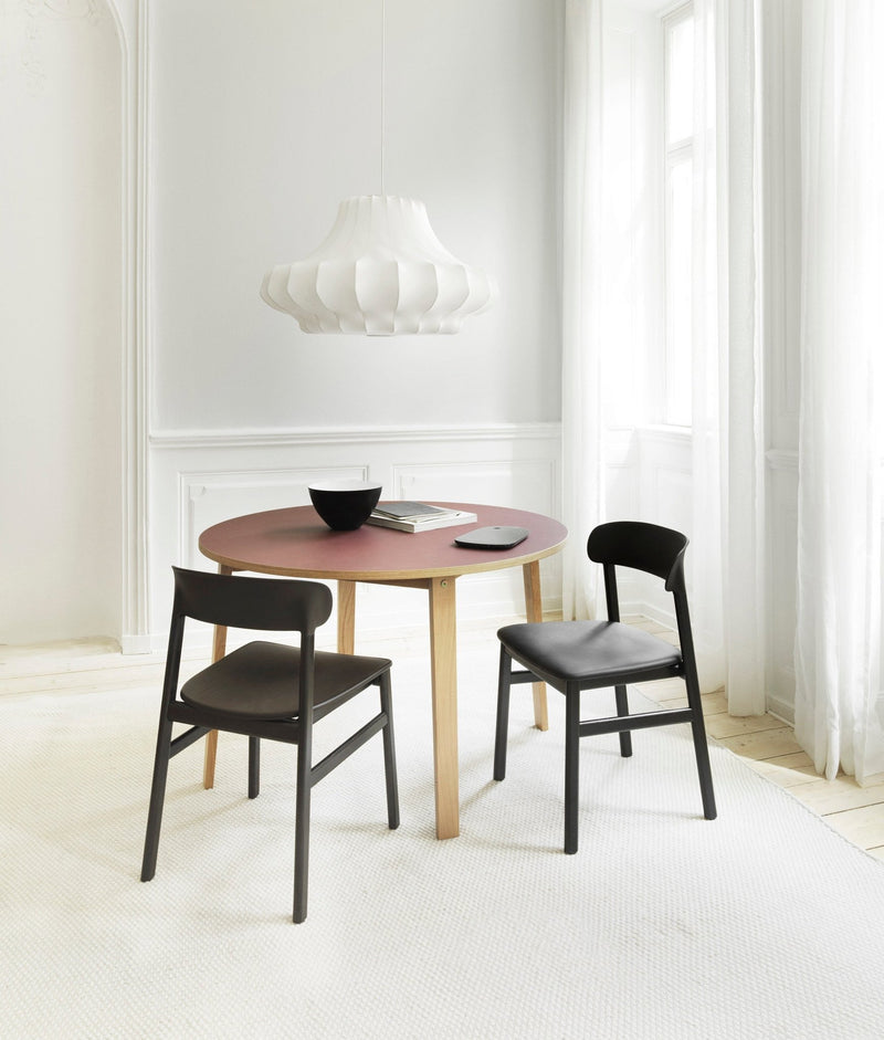 Herit Armchair - Smoked Oak - Upholstered Seat - Normann Copenhagen - Chairs - Synergy Grey - HORNE