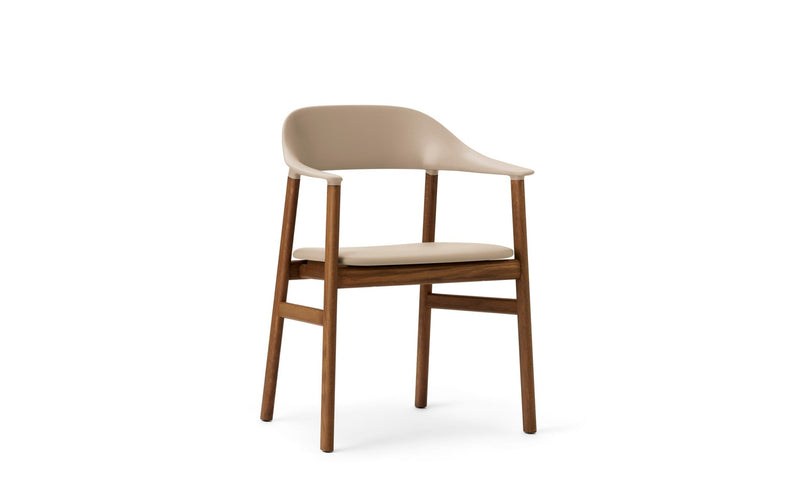 Herit Armchair - Smoked Oak - Upholstered Seat - Normann Copenhagen - Chairs - Synergy Grey - HORNE