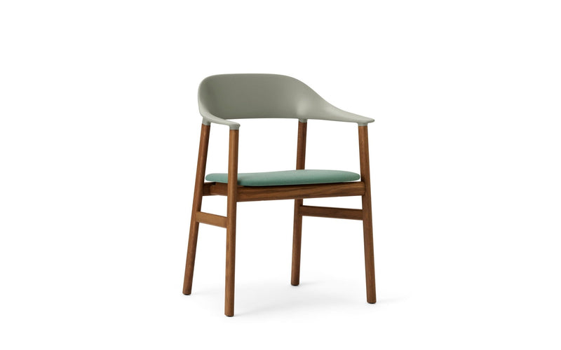 Herit Armchair - Smoked Oak - Upholstered Seat - Normann Copenhagen - Chairs - Synergy Grey - HORNE