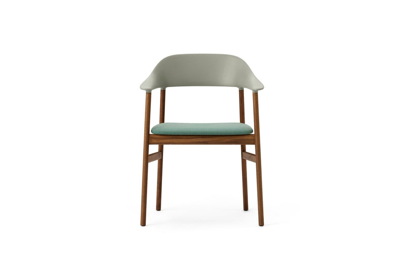 Herit Armchair - Smoked Oak - Upholstered Seat - Normann Copenhagen - Chairs - Synergy Grey - HORNE