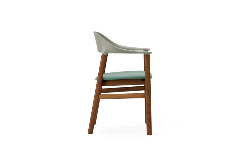 Herit Armchair - Smoked Oak - Upholstered Seat - Normann Copenhagen - Chairs - Synergy Grey - HORNE