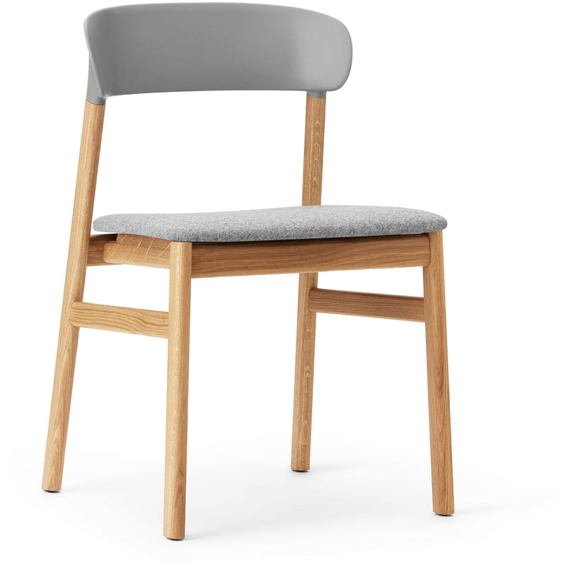 Herit Chair - Oak Upholstered - Normann Copenhagen - Chairs - Synergy Grey - HORNE