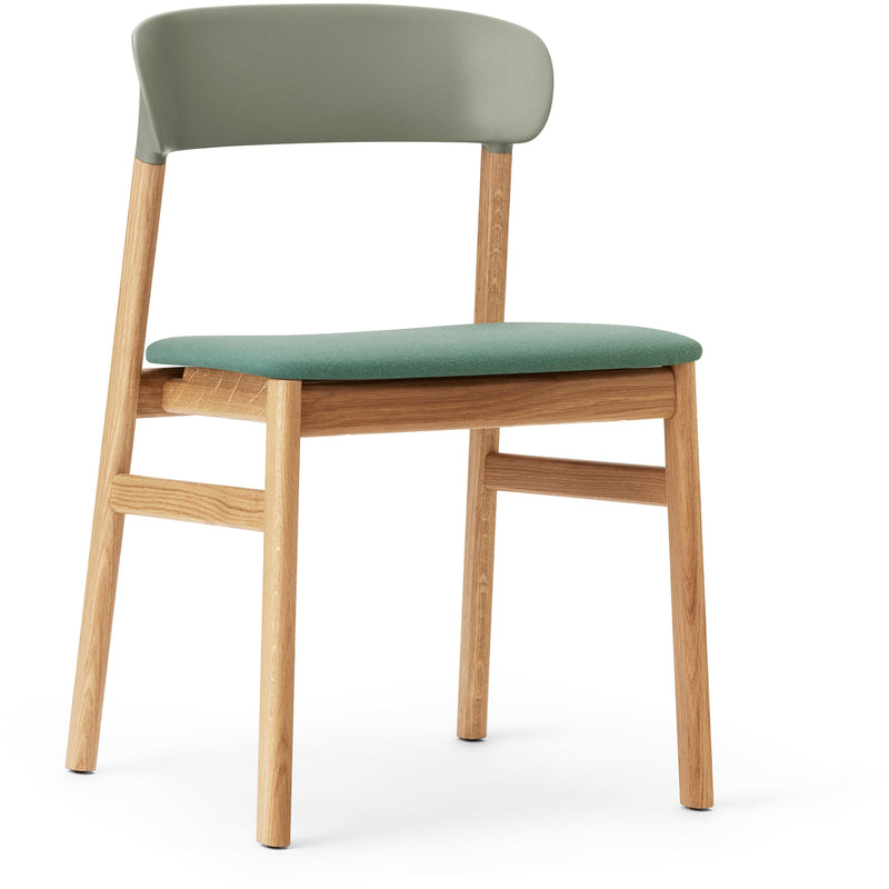Herit Chair - Oak Upholstered - Normann Copenhagen - Chairs - Synergy Grey - HORNE