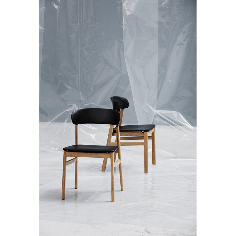 Herit Chair - Oak Upholstered - Normann Copenhagen - Chairs - Synergy Grey - HORNE