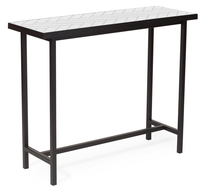 Herringbone Console Table - Warm Nordic - Tables - Black - HORNE