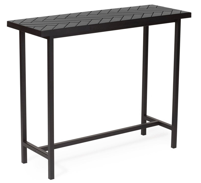 Herringbone Console Table - Warm Nordic - Tables - Black - HORNE
