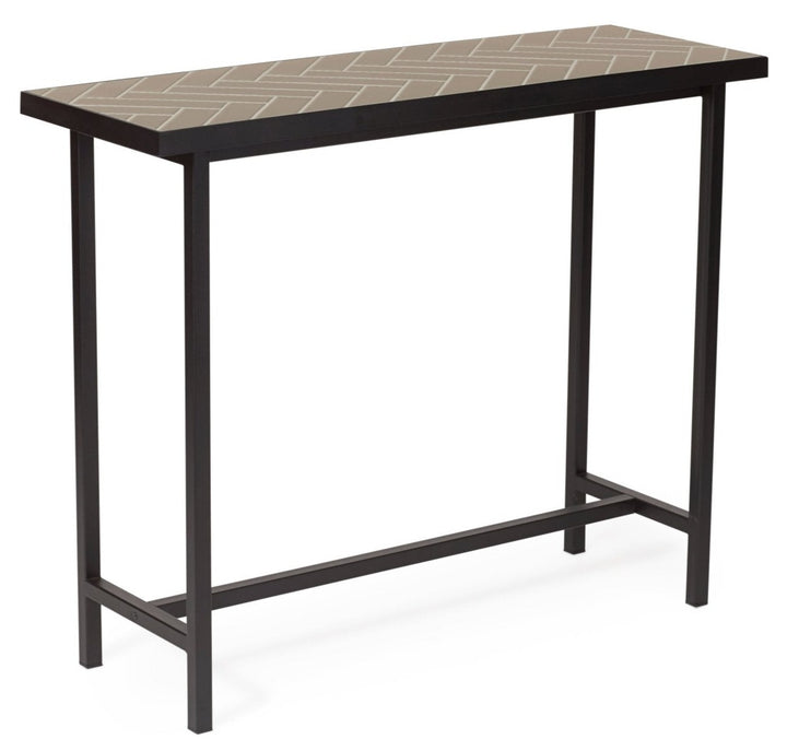 Herringbone Console Table - Warm Nordic - Tables - Warm Concrete - HORNE