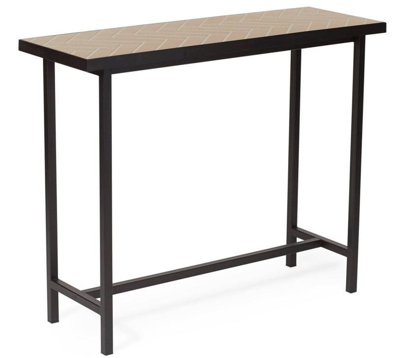 Herringbone Console Table - Warm Nordic - Tables - Black - HORNE