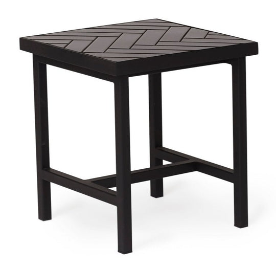 Herringbone Side Table - Warm Nordic - Tables - Soft Black - HORNE