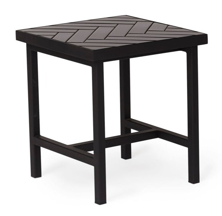 Herringbone Side Table - Warm Nordic - Tables - Soft Black - HORNE