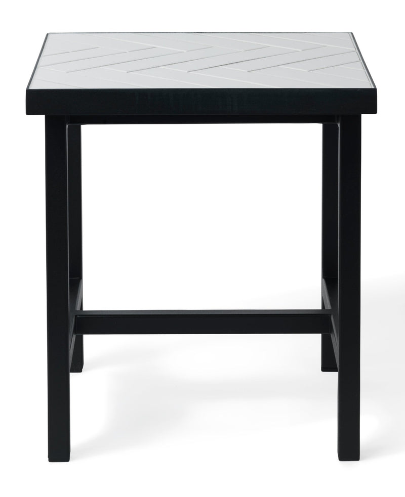 Herringbone Side Table - Warm Nordic - Tables - Soft Black - HORNE