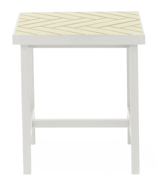 Herringbone Side Table - Warm Nordic - Tables - Butter Yellow - HORNE