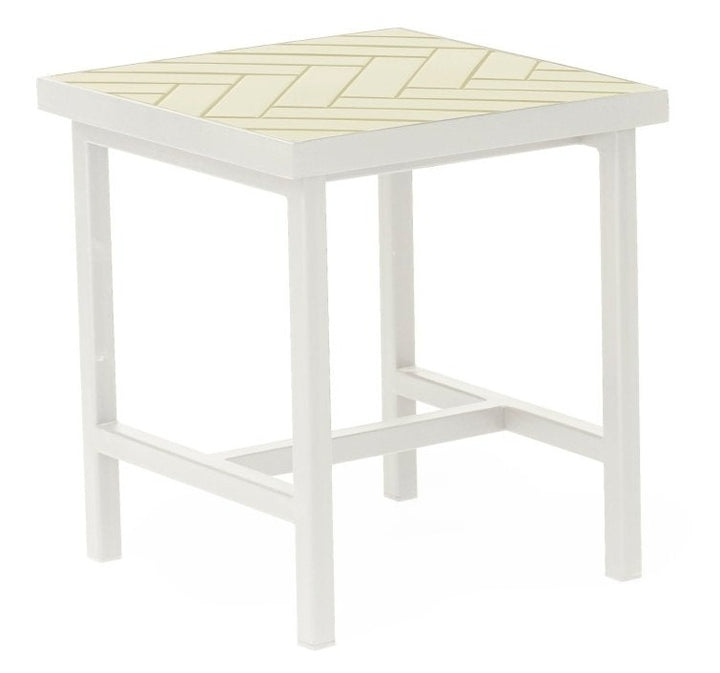 Herringbone Side Table - Warm Nordic - Tables - Butter Yellow - HORNE