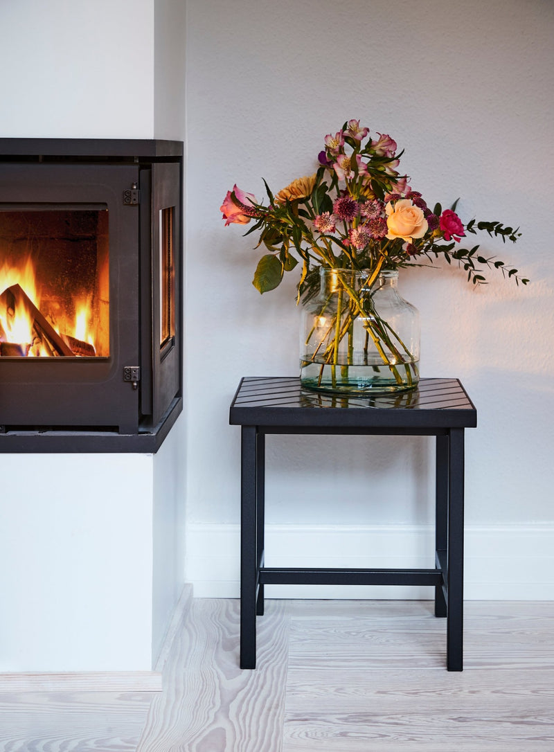 Herringbone Side Table - Warm Nordic - Tables - Soft Black - HORNE