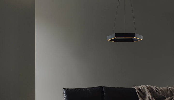 Hex Pendant 500 - Resident - Pendants - Black - HORNE