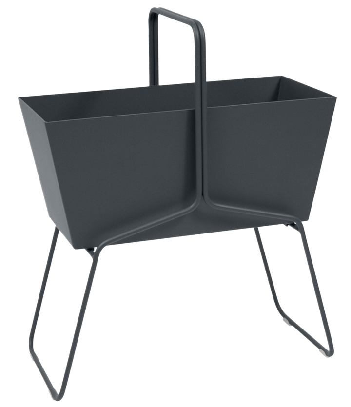 High Basket Planter - Fermob - Outdoor Furniture - Anthracite - HORNE