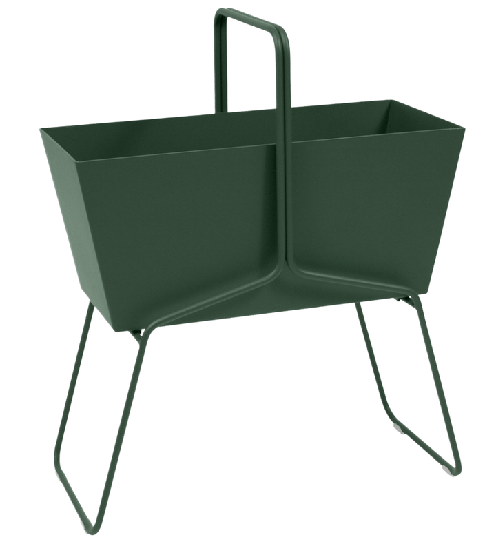 High Basket Planter - Fermob - Outdoor Furniture - Cedar Green - HORNE