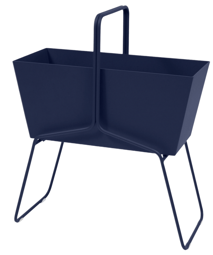 High Basket Planter - Fermob - Outdoor Furniture - Deep Blue - HORNE