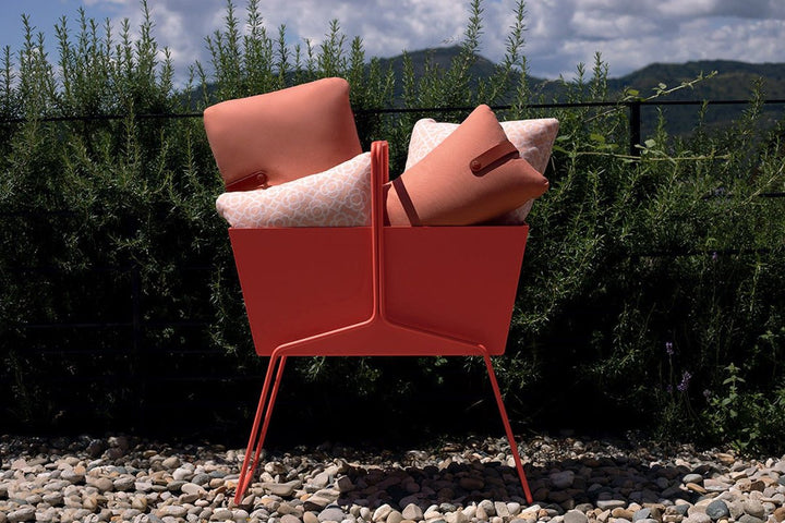 High Basket Planter - Fermob - Outdoor Furniture - Red Ochre - HORNE