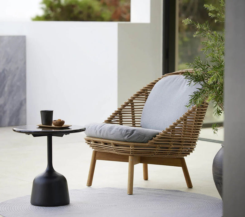 Hive Lounge Chair - Taupe - Cane Line - Outdoor Furniture - HORNE
