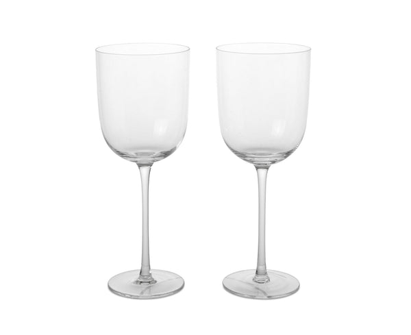 Host Red Wine Glasses - Set of 2 - Ferm Living - Glassware - Clear - HORNE