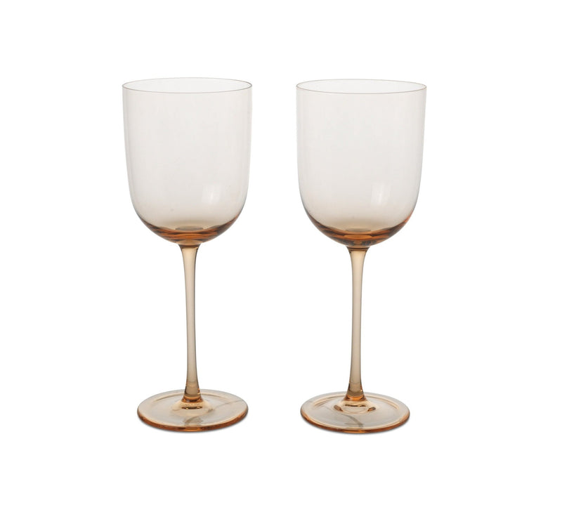 Host Red Wine Glasses - Set of 2 - Ferm Living - Glassware - Blush - HORNE