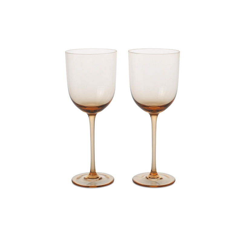 Host White Wine Glasses - Set of 2 - Ferm Living - Glassware - Blush - HORNE