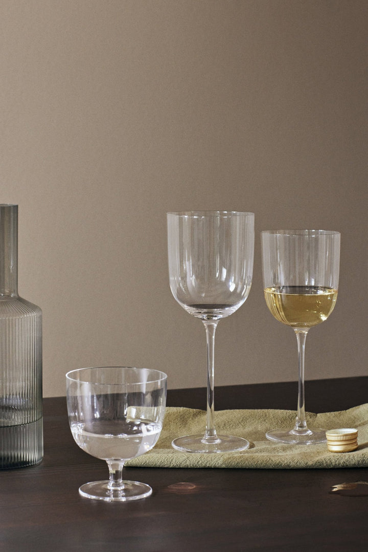 Host White Wine Glasses - Set of 2 - Ferm Living - Glassware - Moss Green - HORNE