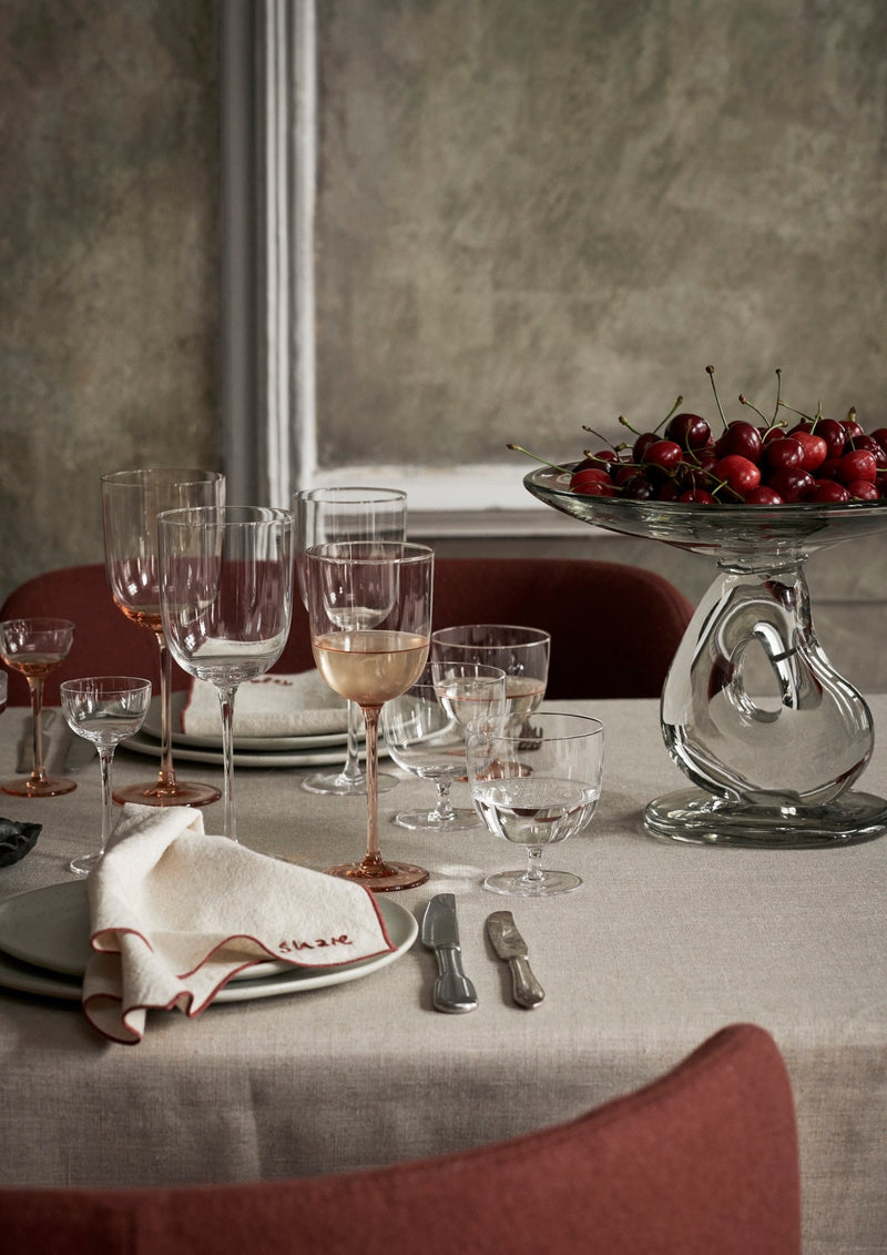 Host White Wine Glasses - Set of 2 - Ferm Living - Glassware - Blush - HORNE