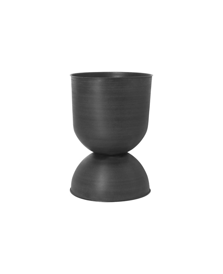 Hourglass Pot - Ferm Living - Office Accessories - Black / Dark Grey - Large - HORNE