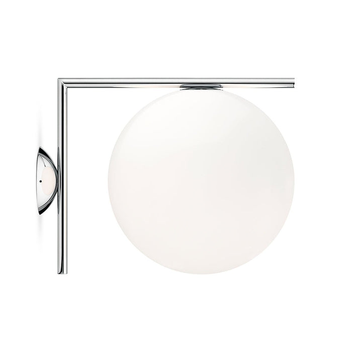 IC Ceiling & Wall Light - Flos - Wall Sconces - C/W2: 12.4" H - Chrome - HORNE