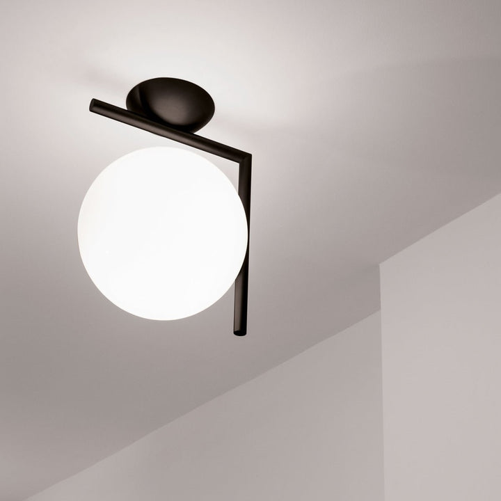 IC Ceiling & Wall Light - Flos - Wall Sconces - C/W2: 12.4" H - Chrome - HORNE