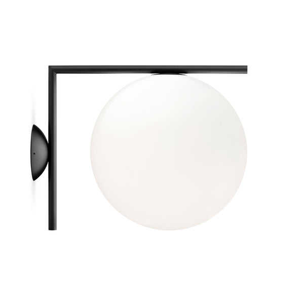 IC Ceiling & Wall Light - Flos - Wall Sconces - C/W2: 12.4" H - Black - HORNE