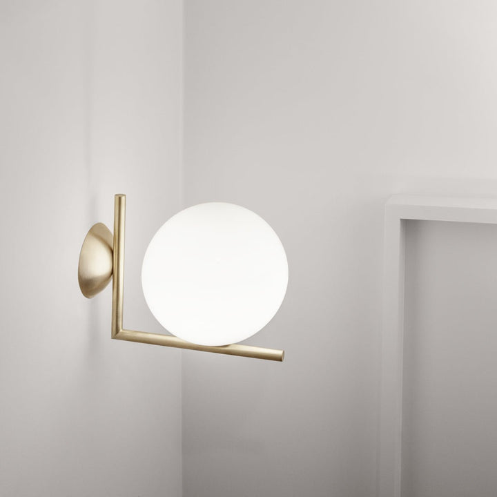 IC Ceiling & Wall Light - Flos - Wall Sconces - C/W2: 12.4" H - Chrome - HORNE