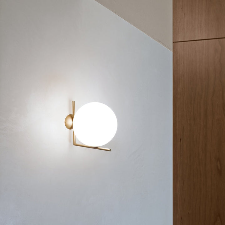 IC Ceiling & Wall Light - Flos - Wall Sconces - C/W2: 12.4" H - Chrome - HORNE